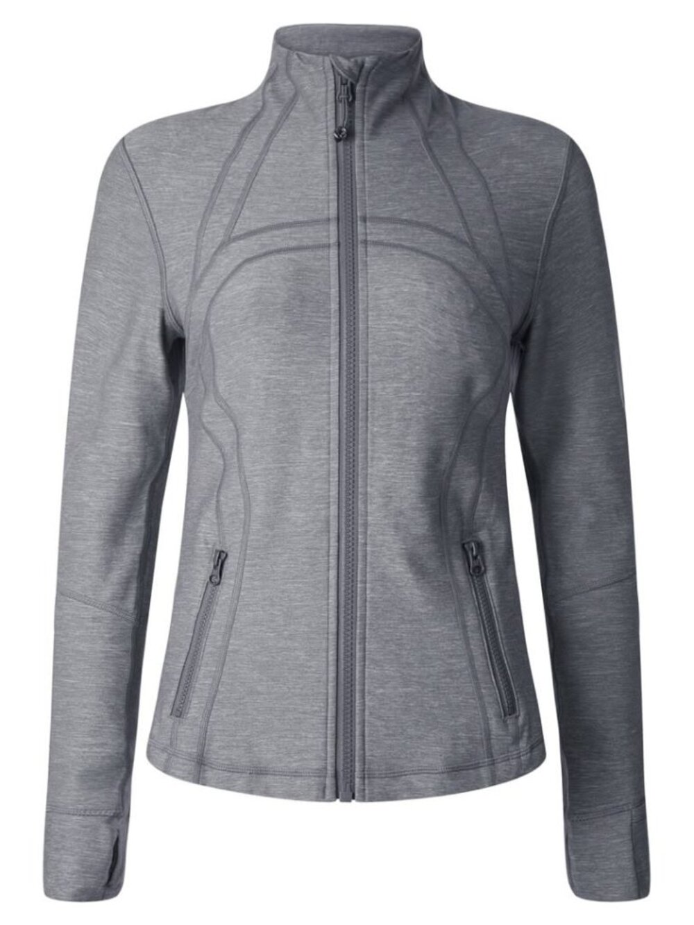 Lululemon Athletica Women's Define Jacket *Brushed Heathered Slate Gray Size 8